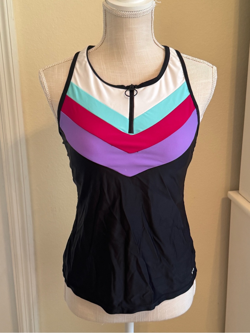 ZeroXposur Chevron Swim Top